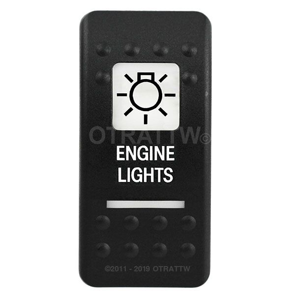 CONTURA II ENGINE LIGHTS WHITE LENS UPPER INDEPENDENT