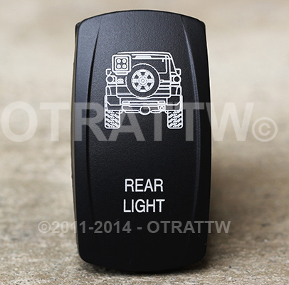 the standard in high quality custom rocker switches OTRATTW Rocker Switch contura v, fj cruiser rear light, upper led independent