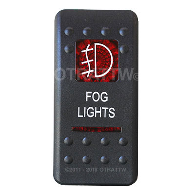 CONTURA II, FOG LIGHTS, RED LENS, ROCKER ONLY CONTURA II, FOG LIGHTS, RED LENS, ROCKER ONLY