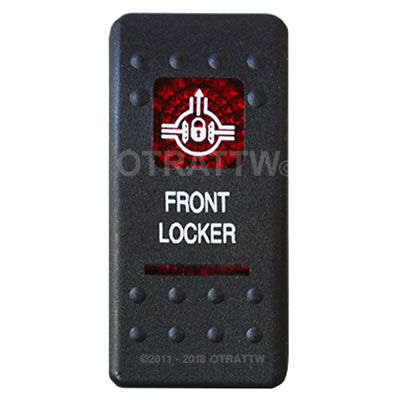 CONTURA II, FRONT LOCKER, RED LENS, ROCKER ONLY CONTURA II, FRONT LOCKER, RED LENS, ROCKER ONLY