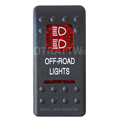 CONTURA II, OFF-ROAD LIGHTS, RED LENS, LOWER INDEPENDENT CONTURA II, OFF-ROAD LIGHTS, RED LENS, LOWER INDEPENDENT