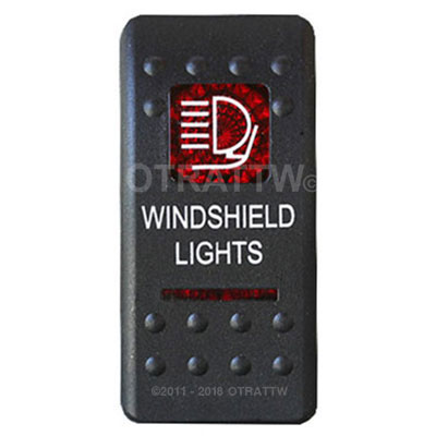 CONTURA II, WINDSHIELD LIGHTS, RED LENS, UPPER INDEPENDENT CONTURA II, WINDSHIELD LIGHTS, RED LENS, UPPER INDEPENDENT
