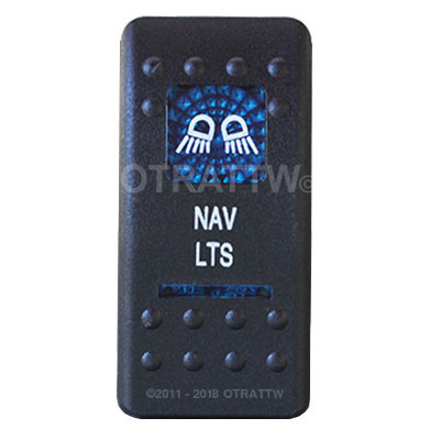 CONTURA II, NAV LIGHTS, BLUE LENS, ROCKER ONLY CONTURA II, NAV LIGHTS, BLUE LENS, ROCKER ONLY