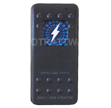 CONTURA II, LIGHTNING BOLT, BLUE LENS, ROCKER ONLY CONTURA II, LIGHTNING BOLT, BLUE LENS, ROCKER ONLY