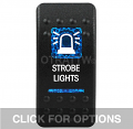 CONTURA II, STROBE LIGHTS, BLUE LENS, LOWER INDEPENDENT