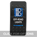 CONTURA II, OFF-ROAD LIGHTS, BLUE LENS, LOWER INDEPENDENT