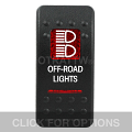 CONTURA II, OFF-ROAD LIGHTS, RED LENS, LOWER INDEPENDENT