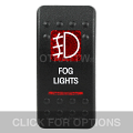CONTURA II, FOG LIGHTS, RED LENS, LOWER INDEPENDENT