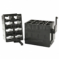 Eight Terminal Rear Connector Housing Black