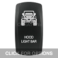 CONTURA V, JEEP JK HOOD LIGHT BAR, ROCKER ONLY CONTURA V, JEEP JK HOOD LIGHT BAR, ROCKER ONLY