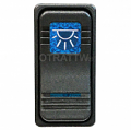 CONTURA X, DOME LIGHT, SEALED ROCKER SWITCH, BLUE LENS