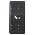 CONTURA II, BLACK HORN ROCKER, NON-LIGHTED SWITCH CONTURA II, BLACK HORN ROCKER, NON-LIGHTED SWITCH