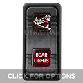 CONTURA X, BOAR LIGHTS, SEALED ROCKER SWITCH, RED LENS