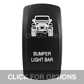 CONTURA V, JEEP JK BUMPER LIGHT BAR, UPPER DEPENDENT LED ONLY