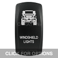 CONTURA V, JEEP JK WINDSHIELD LIGHTS, UPPER DEPENDENT LED ONLY