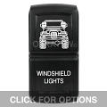 CONTURA XIV, JEEP TJ WINDSHIELD LIGHTS, LOWER INDEPENDENT