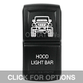 CONTURA XIV, JEEP JK HOOD LIGHT BAR , UPPER DEPENDENT LED ONLY