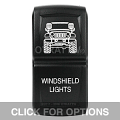 CONTURA XIV, JEEP JK WINDSHIELD LIGHTS, UPPER DEPENDENT LED ONLY