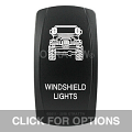 CONTURA V, JEEP TJ WINDSHIELD LIGHTS, UPPER DEPENDENT LED ONLY