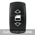 V-SERIES SEALED POWER WINDOW DPDT ROCKER SWITCH