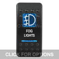 CONTURA II, FOG LIGHTS, BLUE LENS, UPPER INDEPENDENT