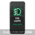 CONTURA II, FOG LIGHTS, GREEN LENS, UPPER INDEPENDENT