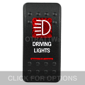 CONTURA II, DRIVING LIGHTS, RED LENS, UPPER INDEPENDENT