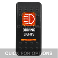 CONTURA II, DRIVING LIGHTS, AMBER LENS, UPPER INDEPENDENT