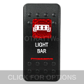CONTURA II, LIGHT BAR, RED LENS, LOWER INDEPENDENT