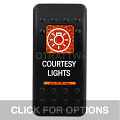CONTURA II, COURTESY LIGHTS, AMBER LENS, UPPER INDEPENDENT