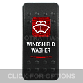 CONTURA II, WINDSHIELD WASHER, RED LENS, LOWER INDEPENDENT