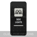 CONTURA II, SIDE LIGHTS, WHITE LENS, ROCKER ONLY CONTURA II, SIDE LIGHTS, WHITE LENS, ROCKER ONLY