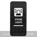 CONTURA II, STROBE LIGHTS, WHITE LENS, ROCKER ONLY