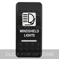 CONTURA II, WINDSHIELD LIGHTS, WHITE LENS, LOWER INDEPENDENT