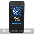 CONTURA II, DECK LIGHTS, BLUE LENS, UPPER INDEPENDENT