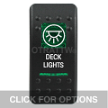 CONTURA II, DECK LIGHTS, GREEN LENS, UPPER INDEPENDENT