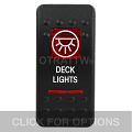 CONTURA II, DECK LIGHTS, RED LENS, LOWER INDEPENDENT