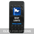 CONTURA II, WHIP LIGHTS, BLUE LENS, LOWER INDEPENDENT