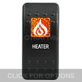CONTURA II, HEATER, AMBER SINGLE LENS, SINGLE UPPER DEPENDENT
