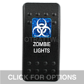 CONTURA II, ZOMBIE LIGHTS, BLUE SINGLE LENS, SINGLE UPPER DEPENDENT CONTURA II, ZOMBIE LIGHTS, BLUE SINGLE LENS, SINGLE UPPER DEPENDENT