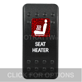 CONTURA II, SEAT HEATER, RED SINGLE LENS, SINGLE UPPER DEPENDENT