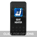 CONTURA II, SEAT HEATER, BLUE SINGLE LENS, SINGLE UPPER DEPENDENT