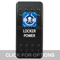 CONTURA II, LOCKER POWER, BLUE SINGLE LENS, SINGLE UPPER DEPENDENT