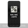 CONTURA II, NAV/ANC LIGHTS, WHITE SINGLE LENS, SINGLE UPPER DEPENDENT