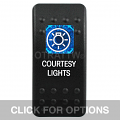 CONTURA II, COURTESY LIGHTS, BLUE SINGLE LENS, SINGLE UPPER DEPENDENT