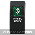 CONTURA II, RUNNING LIGHT, GREEN SINGLE LENS, SINGLE UPPER DEPENDENT