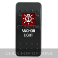CONTURA II, ANCHOR LIGHT, RED SINGLE LENS, SINGLE UPPER DEPENDENT
