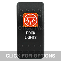 CONTURA II, DECK LIGHTS, AMBER SINGLE LENS, SINGLE UPPER DEPENDENT
