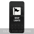 CONTURA II, WHIP LIGHTS, WHITE SINGLE LENS, SINGLE UPPER DEPENDENT