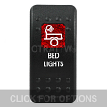 CONTURA II, BED LIGHTS, RED SINGLE LENS, SINGLE UPPER DEPENDENT
